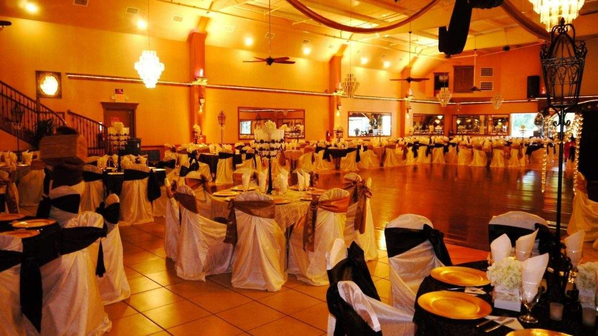 Herreras Reception Hall Uplighting by Elegant Entertainment Houston DJ