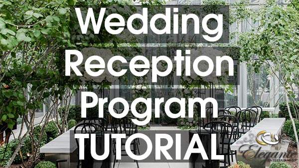 Wedding Planning Tutorial