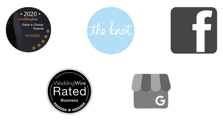 The Knot, Wedding Wire, Google, Facebook, and Wedding Rule
