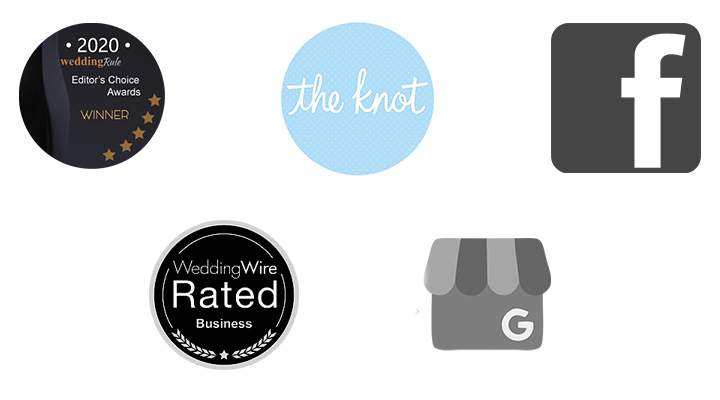 The Knot, Wedding Wire, Google, Facebook, and Wedding Rule