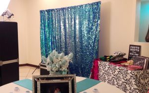 Photo Booth Backdrop Turquoise