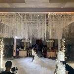 Wedding Sparklers first dance for bride and groom at the Holy Trinity Cathedral in Sugarland Texas