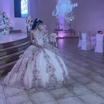 XV Quinceanera dj in Houston With Monogram In Background