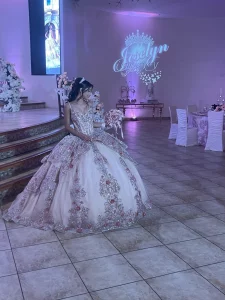 XV Quinceanera dj in Houston With Monogram In Background