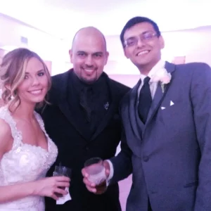 Wedding DJ In Houston With Bride and Groom at Texas Safari